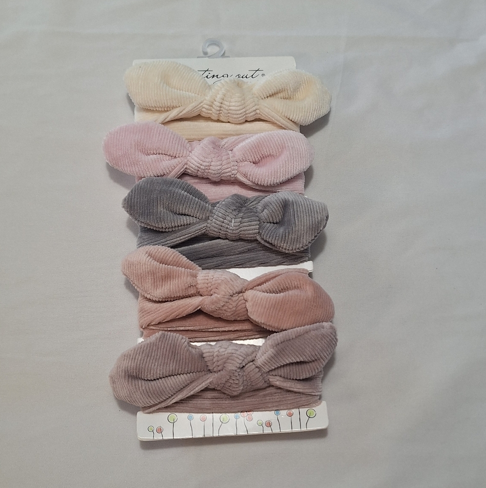 Starting Out Bow Headband Collection - Cream, Pink, Gray